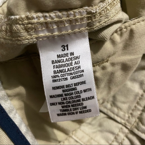 Aeropostale Beige Khaki Flat Front Chino Shorts - Picture 4 of 4